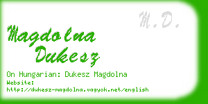 magdolna dukesz business card